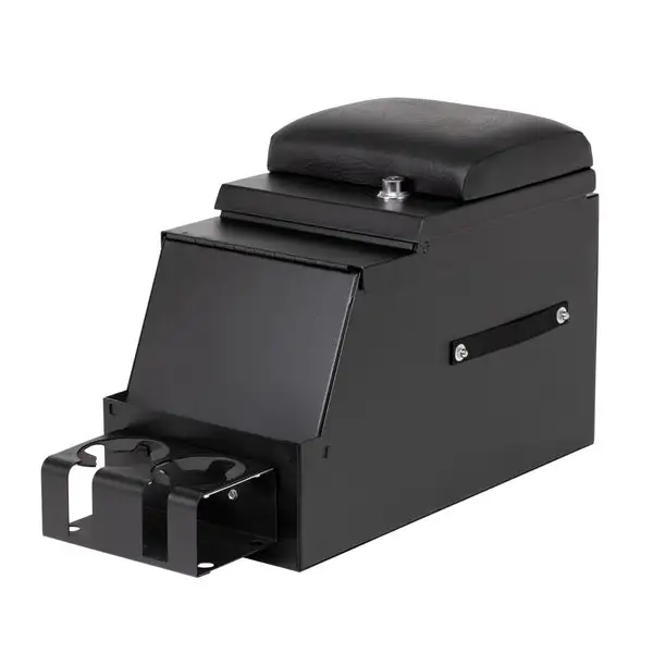 Deluxe Stereo Center Console Universal 10 Inch Wide Black Tuffy Security Products - Tuffy Security Products - 033-01