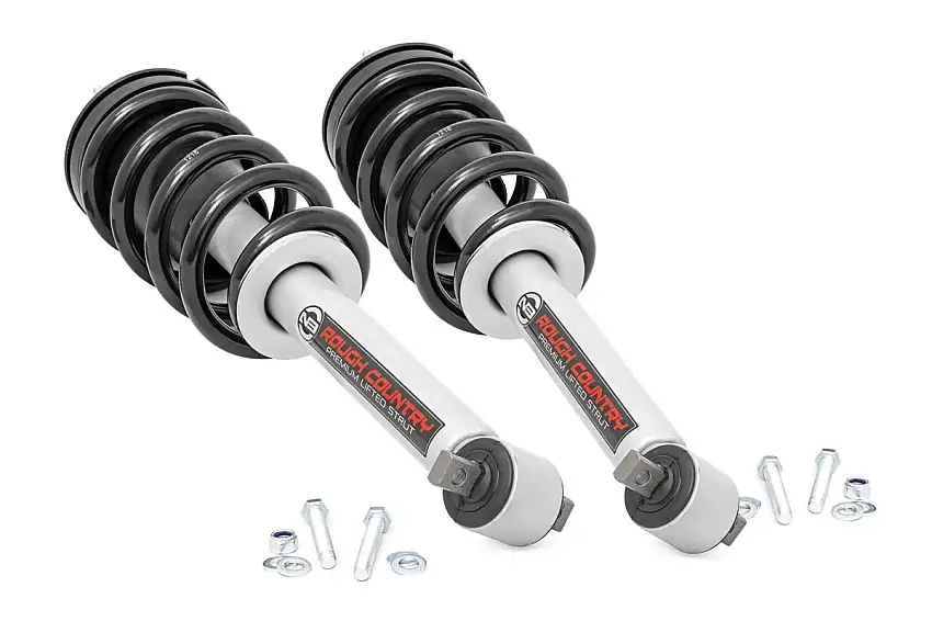 Rough Country Loaded Strut Pair - 5 Inch - Chevy GMC 1500 Truck & SUV (07-14)