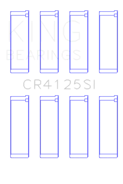 King Subaru EJ15/EJ16/EJ18/EJ20/EJ22/EJ25 (Size 0.25mm) Silicone Bi-Metal Alum Rod Bearing Set