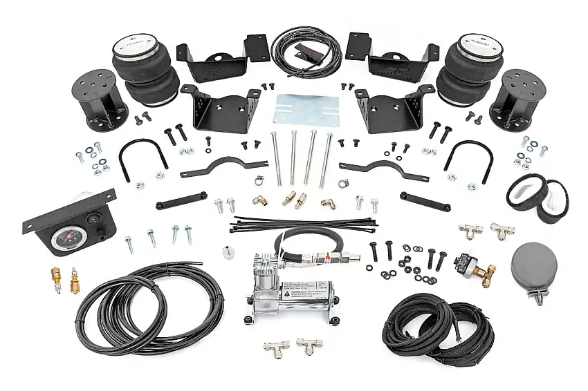 Air Spring Kit W Compressor - 3-5 Inch Lift Kit - Chevy GMC 2500HD 3500HD