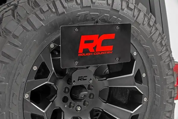 License Plate Relocation Bracket | Jeep Wrangler JK/Wrangler Unlimited  (07-18) - Rough Country - 10541