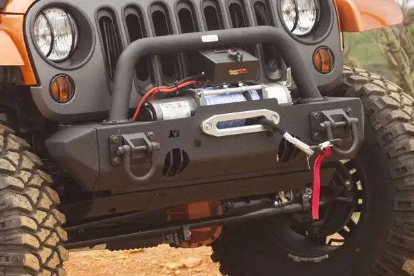 Rugged Ridge 11540.23 Modular XHD Front Bumper Stubby Ends in Textured Black for 07-18 Jeep Wrangler JK