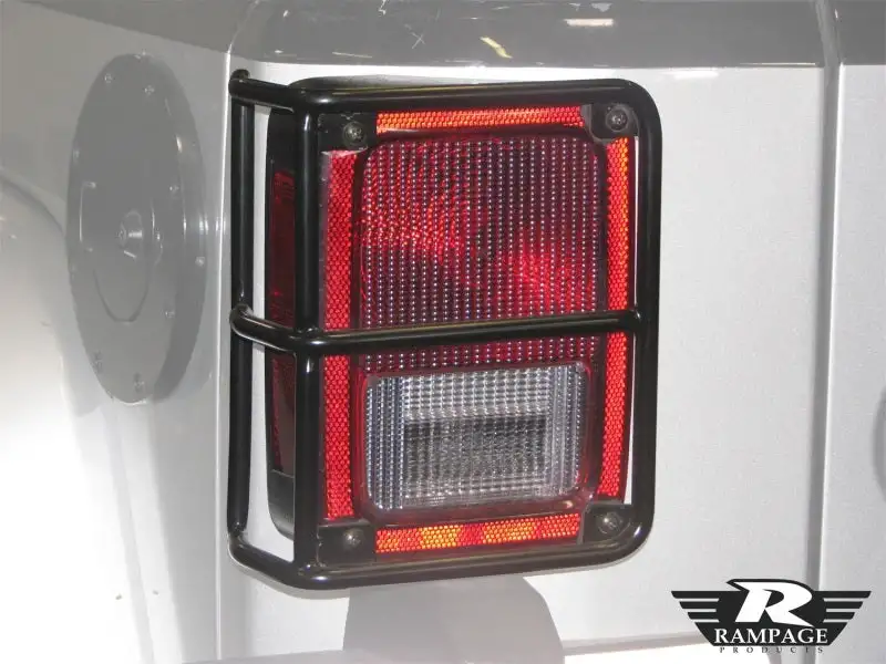 Rampage Jeep Wrangler(JK) Taillight Guards - Black