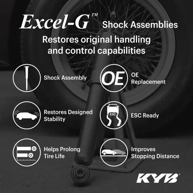 KYB 13-16 / 2020 Ford Fusion Excel-G Rear Gas Shock Assembly