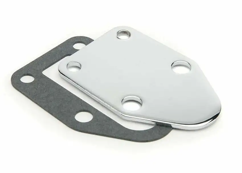 Mr Gasket 1515 Fuel Pump Block-Off Plate SBC Small Block Chevy V8