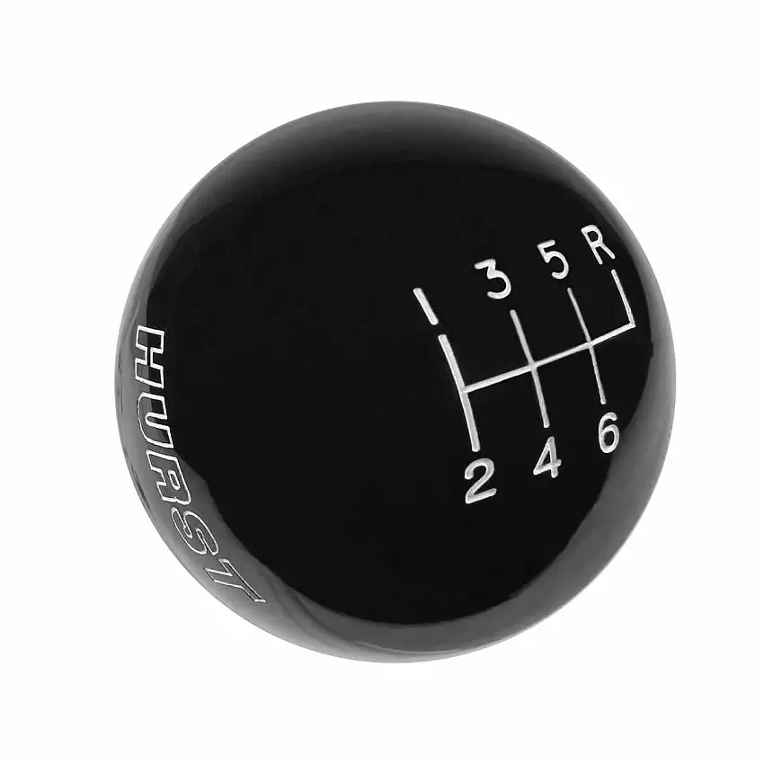 Hurst Shift Knob - Black 6 Speed 9/16-18 Threads - 1630156