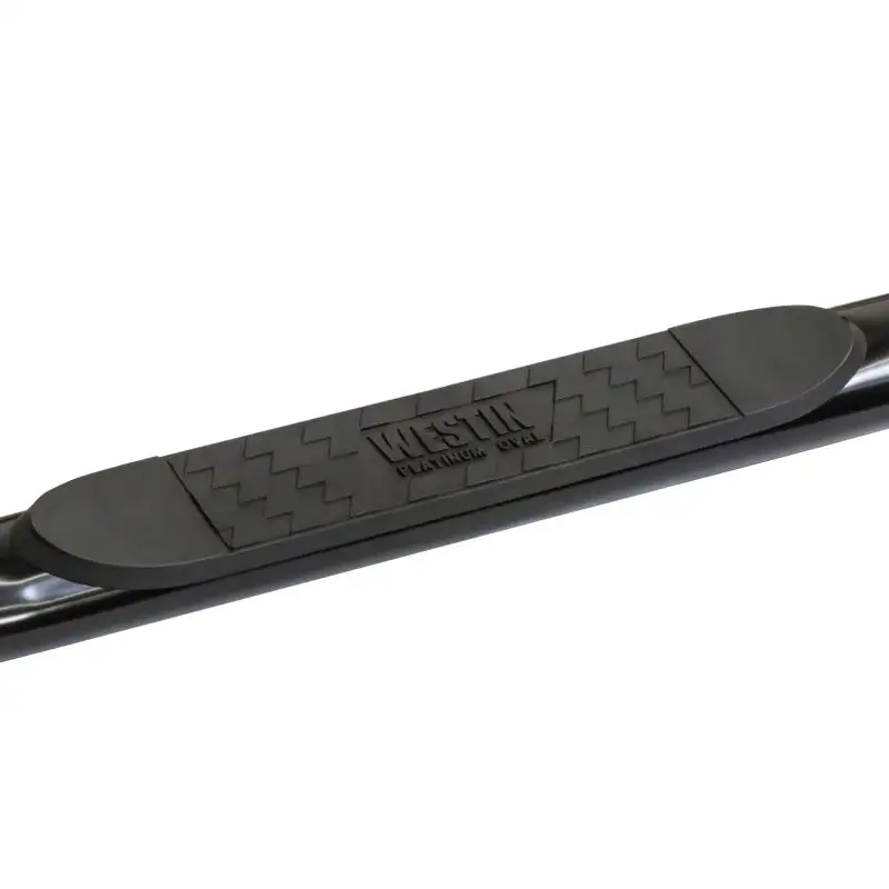Westin 1999+ Chevy Silverado 1500 Crew Cab Platinum 4 Oval Nerf Step Bars - Black
