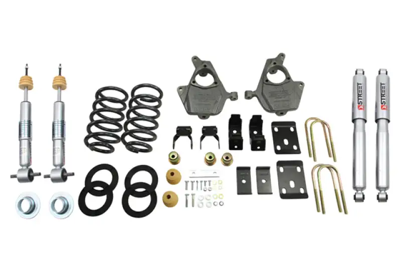 Belltech LOWERING KIT Chevy Silverado/Sierra 3in to 4in Front/7in Rear w/ Street Perf Shocks