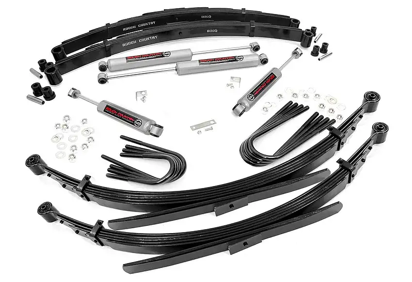 2 Inch Lift Kit - 56 Inch RR Springs - Chevy GMC 3 4-Ton Suburban (88-91)