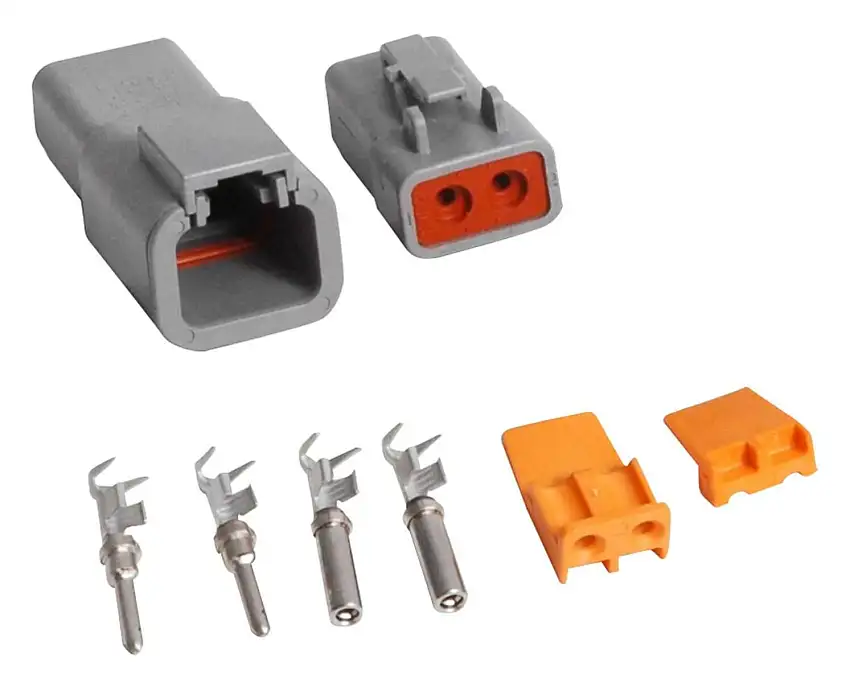 2-Pin Deutsch Connector, 12-14 gauge - 8184