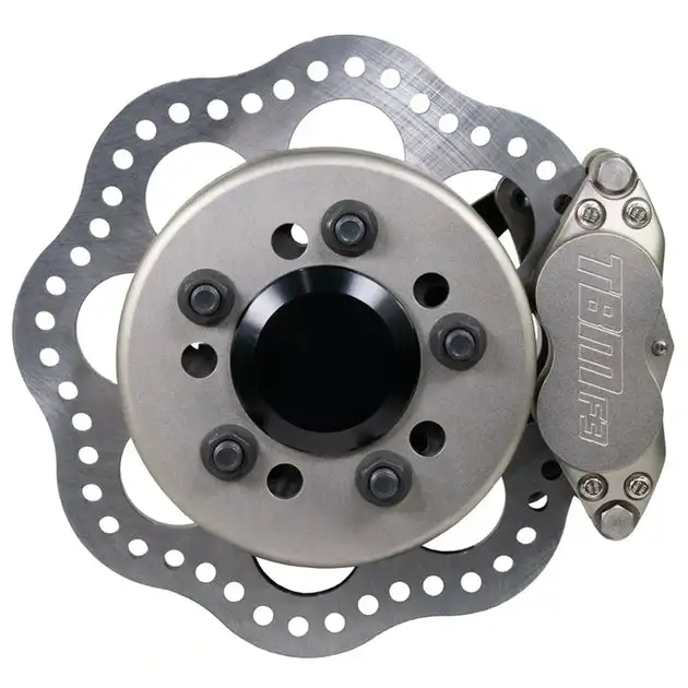 TBM 2024 Ford Mustang S650 Medium Duty F3 4 Piston Drag Racing Front Brake Kit (Reusing Factory Hubs) 001-0328-1