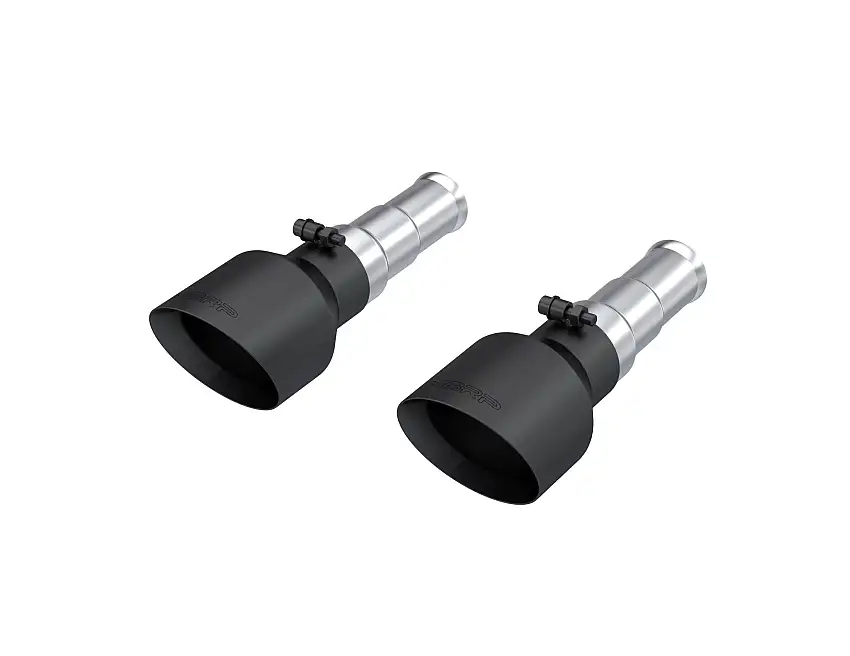2019-2024 Ram 1500 Big Horn 5" OD Dual Wall Angle Cut Black Exhaust Tip T5199BLK