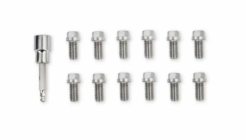 Mr. Gasket Headlock Locking Header Bolts - 3/8-16 x 3/4 Inch - Set of 12 - 2230G