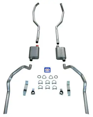 Fits 1967 - 1969 Camaro 2-1/2" Exhaust System with Quickflow Mufflers 23005