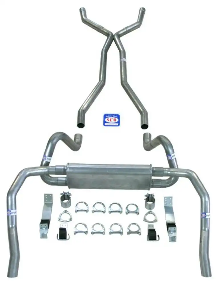 Fits 1967 - 1969 Camaro "X Style" 2-1/2" Exhaust System with Small Block with Long Style Headers 23018