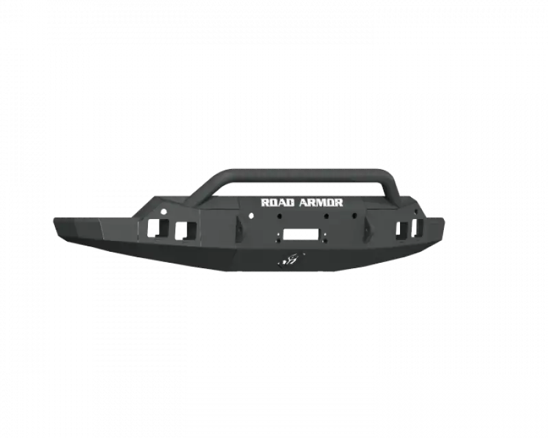 Road Armor 19-21 GMC Sierra 1500 Stealth Front Winch Bumper w/ Pre-Runner Guard - Tex Blk