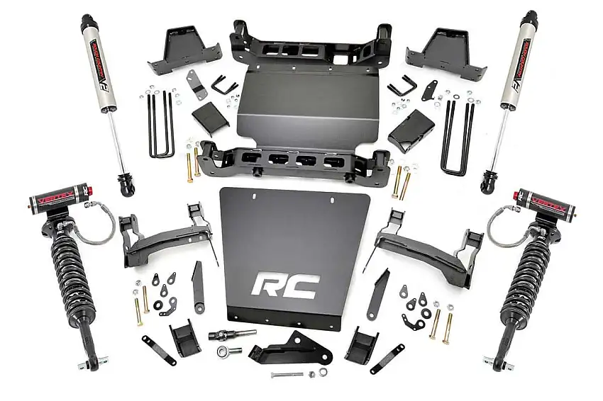 7 Inch Lift Kit - Bracket - Vertex V2 Shks - Chevy GMC 1500