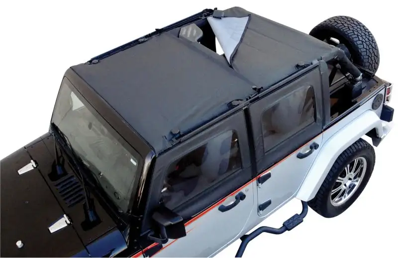 Rampage Jeep Wrangler(JK) Combo Sun Brief/Safari Top - Black Diamond