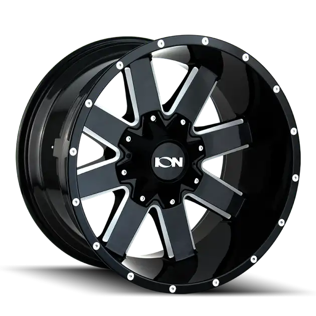 ION 141 20x9 / 8x170 BP / 0mm Offset / 125.2mm Hub Gloss Black Milled Wheel