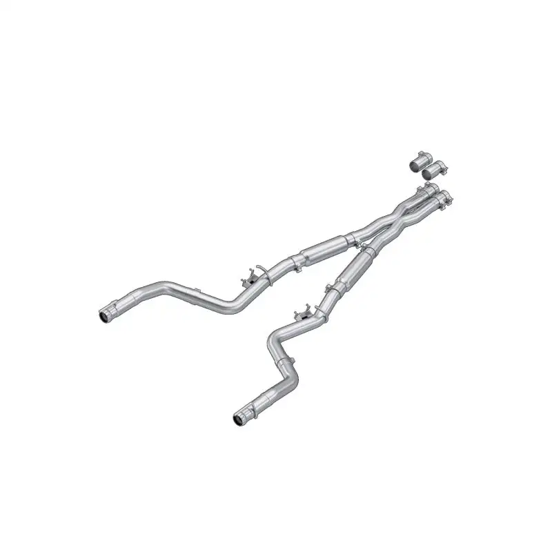MBRP 17-23 Dodge Challenger 5.7L HEMI T304SS 3in Cat-Back Dual Split - Street Version