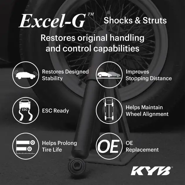 KYB 13-14 Subaru Legacy AWD Excel-G Gas Strut - Front Left