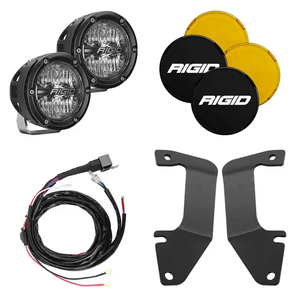 Rigid Industries 14-20 Toyota Tundra A-Pillar Light Kit (Incl. 4In 360-Series Drive) (46706)