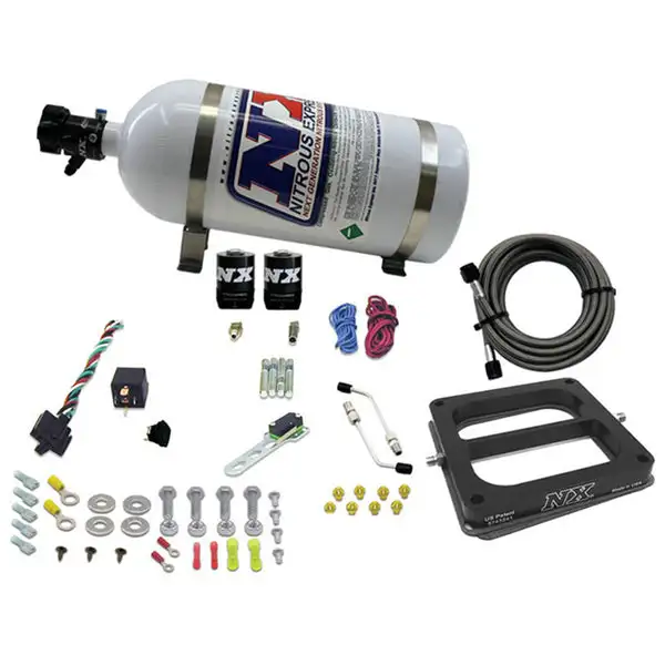 Nitrous Express Dom/Gasoline Nitrous Kit (100-500HP) w/10lb Bottle (50070-10)