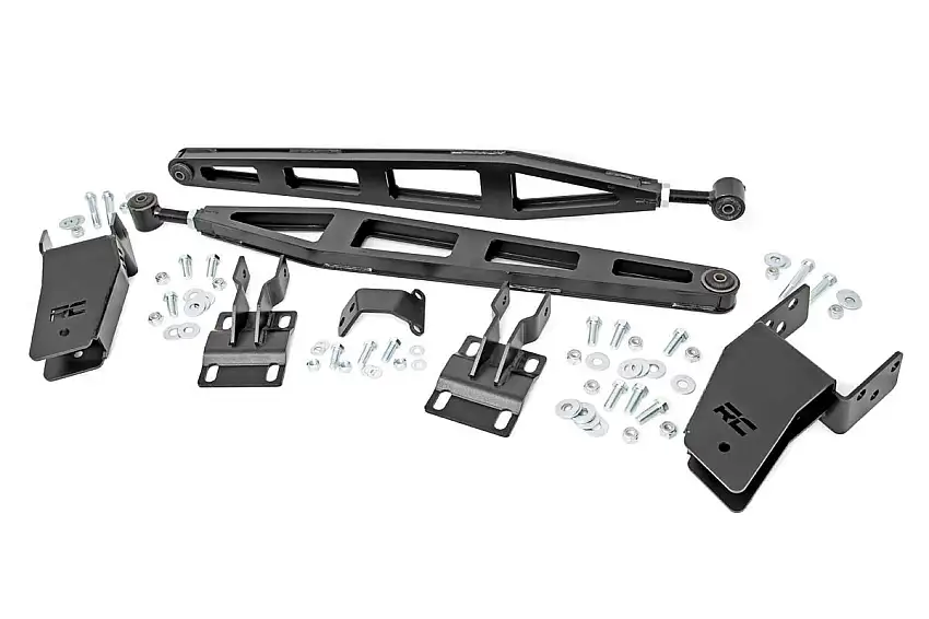 Rough Country Traction Bar Kit - Inverted U-bolts - 0-6 Inch - Ford Super Duty (08-16)