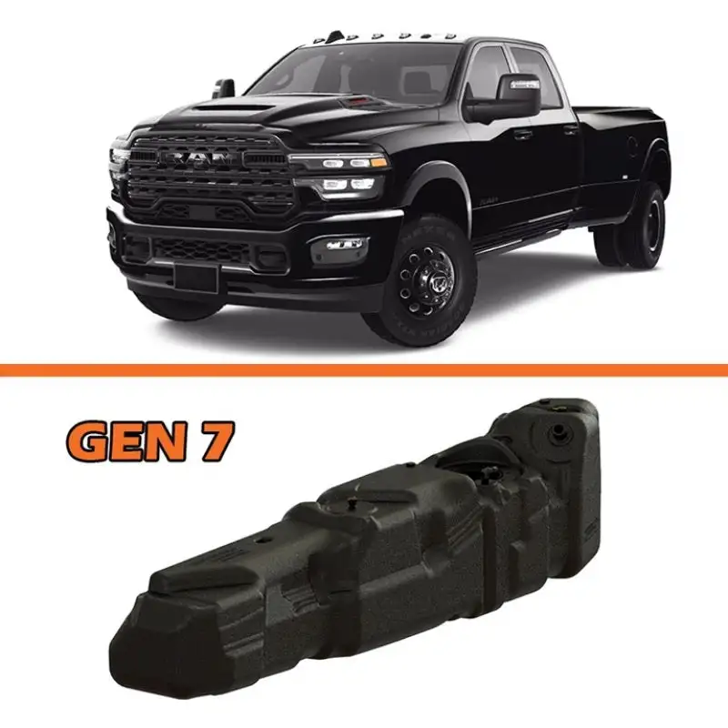 Titan Fuel Tanks 25-26 RAM 2500/3500 Cummins Crew Cab Long Bed 55 Gallon XXL Mid-Ship Fuel Tank
