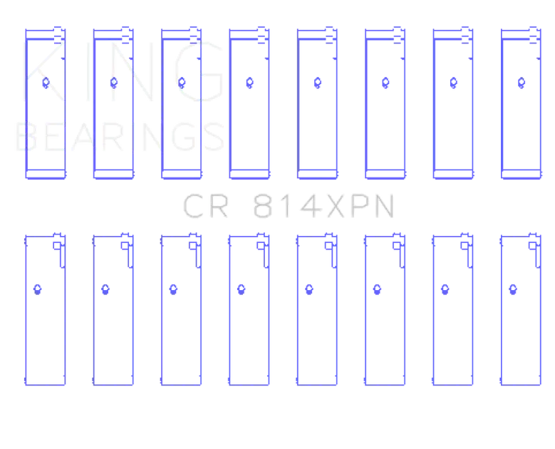 King Ford 351ci 5.8L 16V (Size STDX Oversized) Connecting Rod Bearing Set