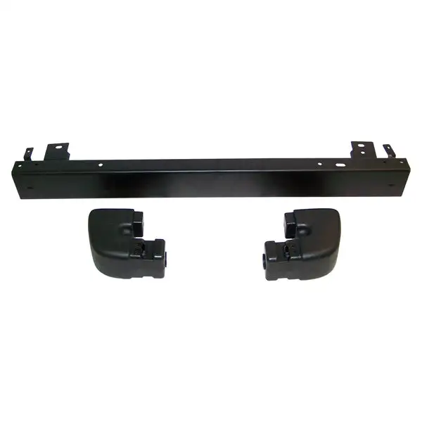 Black Rear Bumper & End Cap Kit for 97-06 Jeep TJ Wrangler, USA Only Crown Automotive - 5ED18T3XK - Crown Automotive Jeep Replacement