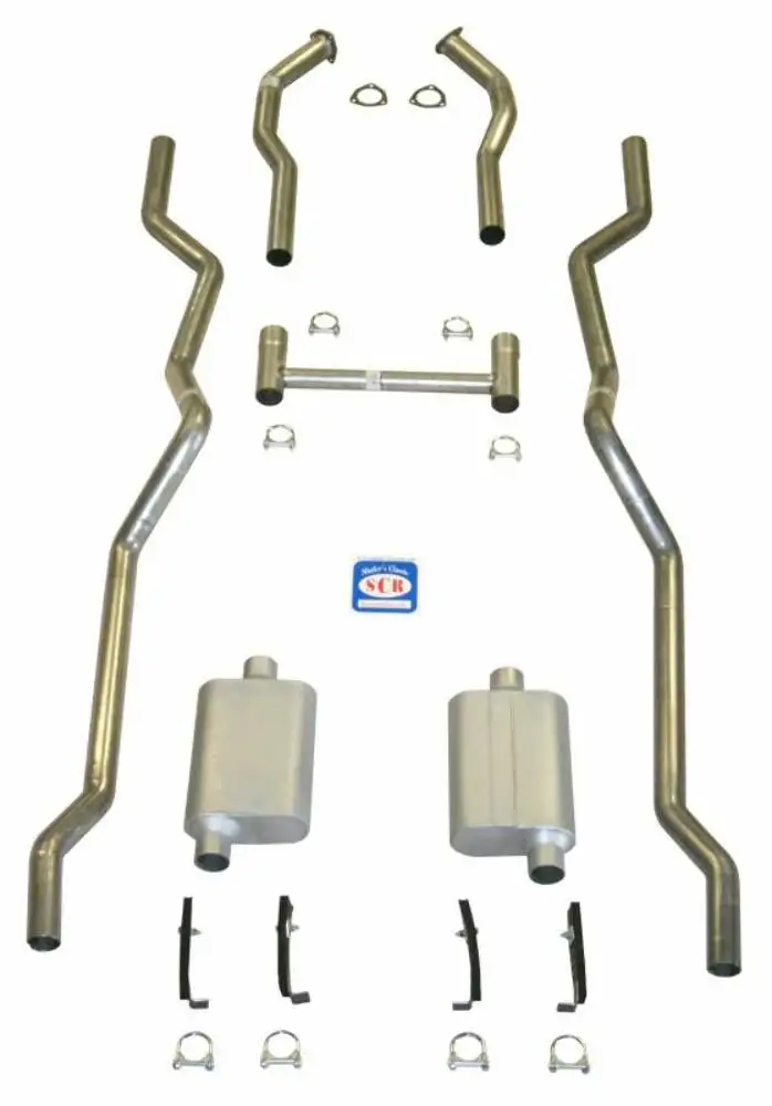 Fits 1955 - 1957 Chevrolet Full Size Exhaust System 63073