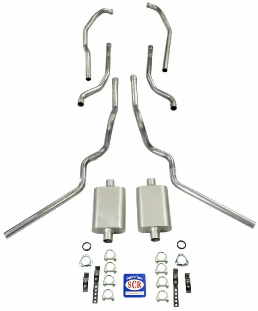 Fits 1963 - 1966 Chevrolet C10 Truck Exhaust System 63404