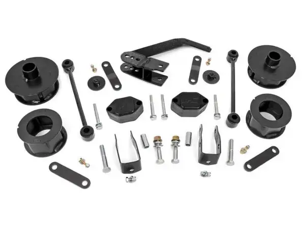 2.5 Inch Lift Kit | Spacers | Series II | Jeep Wrangler JK/Wrangler Unlimited (07-18) - Rough Country - 635
