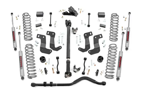 3.5 Inch lift Kit | C/A Drop | FR D/S | Jeep Wrangler Unlimited 4WD (18-23) - Rough Country - 65431