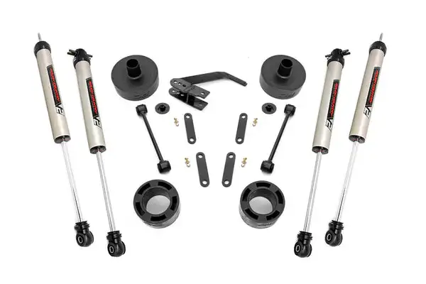 2.5 Inch Lift Kit | Spacers | V2 | Jeep Wrangler JK/Wrangler Unlimited  (07-18) - Rough Country - 65770