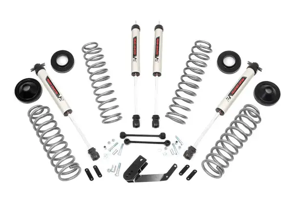 3.25 Inch Lift Kit | V2 | Jeep Wrangler Unlimited 2WD/4WD (2007-2018) - Rough Country - 66970