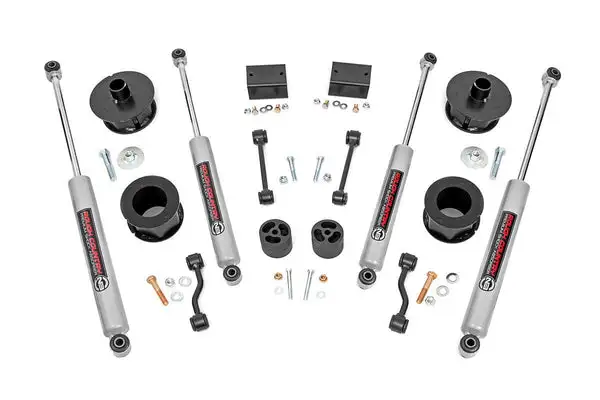 2.5 Inch Lift Kit | Spacers | N3 | Jeep Wrangler JL (18-23)/Wrangler Unlimited (18-23) - Rough Country - 67730