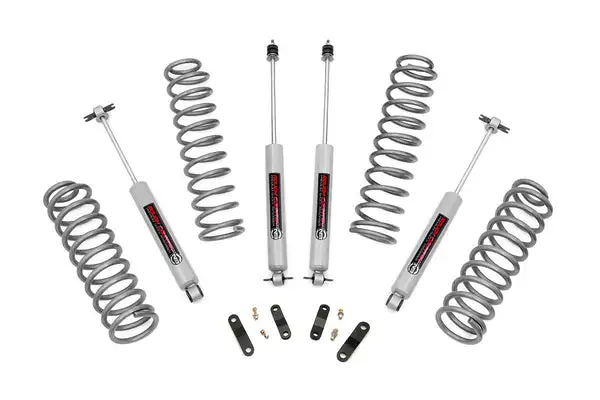 2.5 Inch Lift Kit | Coils | Jeep Wrangler Unlimited 2WD/4WD (2007-2018) - Rough Country - 67930