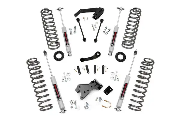 4 Inch Lift Kit | Jeep Wrangler Unlimited 2WD/4WD (2007-2018) - Rough Country - 68130