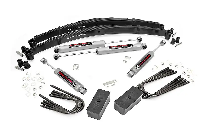 2 Inch Lift Kit - Rear Blocks - Chevy GMC 3 4-Ton Suburban C25 K25 Truck (73-76)