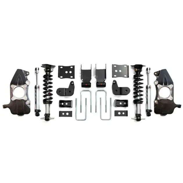 QA1 21-25 Ford F150 2WD Dual Adjustable Lowering Kit w/ Spindles - 3.5-5.5in