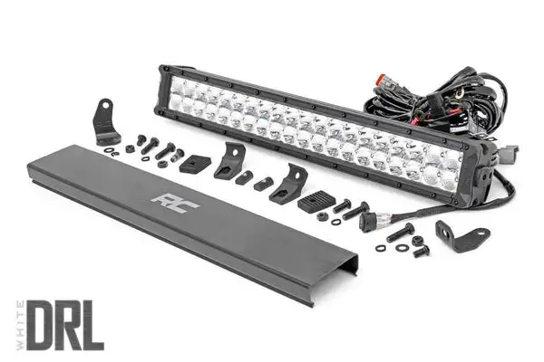 20 Inch Chrome Series LED Light Bar | Dual Row | Cool White DRL - Rough Country - 70920D