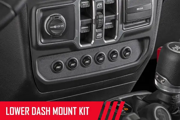 MLC-6 | Muliple Light Controller | Lower Dash | Jeep Wrangler JL/Wrangler Unlimited (18-26) - Rough Country - 70964