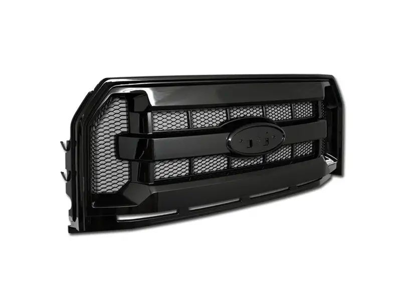 Armordillo 2015-2017 Ford F-150 Excl. Model W/Front Camera Mesh Grille Gloss Black