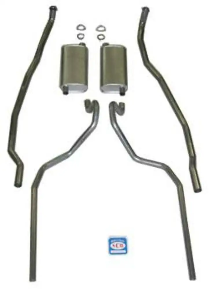 Fits 1965-66 Chevrolet Full Size Exhaust System 8 cyl. 396 and 427 dual 73068