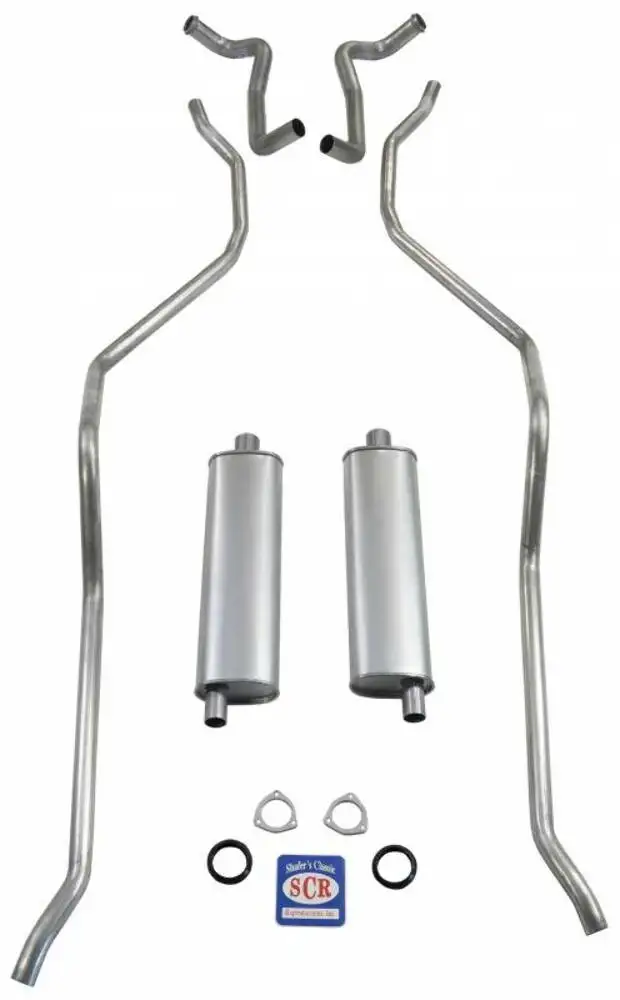 Fits 1959 El Camino Exhaust System 348 Hi-Perf. with 2-1/2" Dual Exhaust 73072