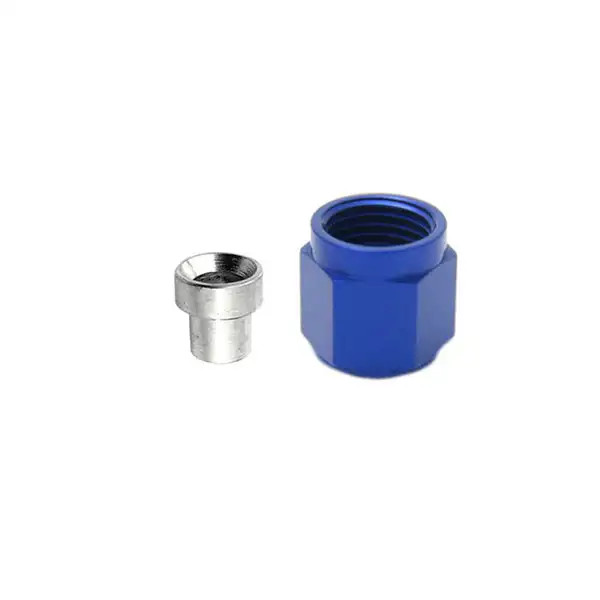 Nitrous Express 3AN B-Nut & Sleeve - Blue (80090)