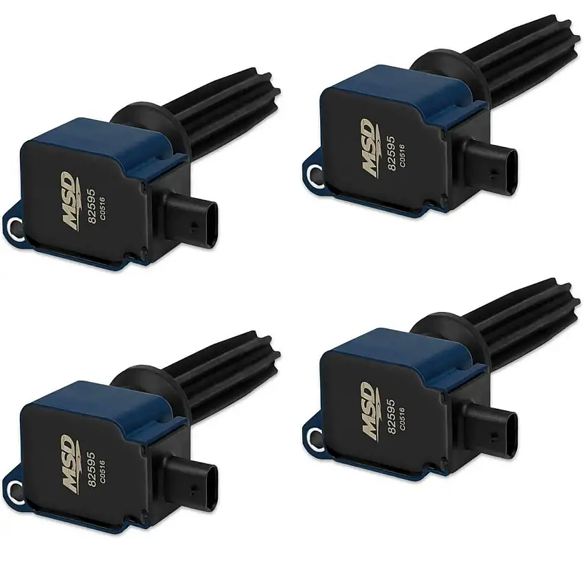 MSD Ignition Coils 2012-2019 Ford 2.0L/2.3L Ecoboost engines, Blue 4-pack  825945