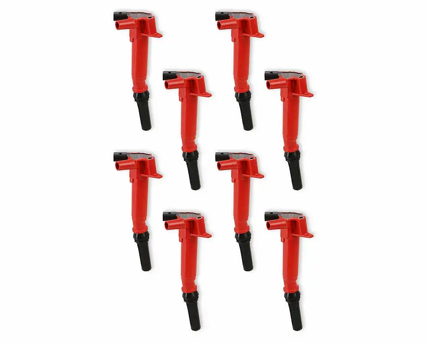 MSD Ignition Coils, 2010-2017 Ford F-Series 6.2L, Red, 8-Pack - 82748